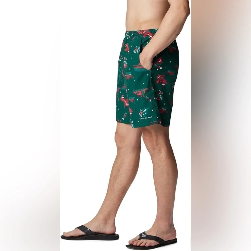 Columbia Green and Red Swim Trunks PFG